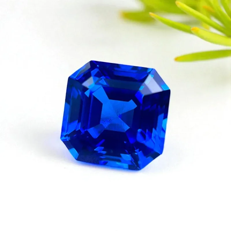 

Hot Sales Lab Grown Cobalt Spinel Asscher Cut Gemstone For DIY Ring Necklace Earrings Main Materials Selectable AGL Certificate
