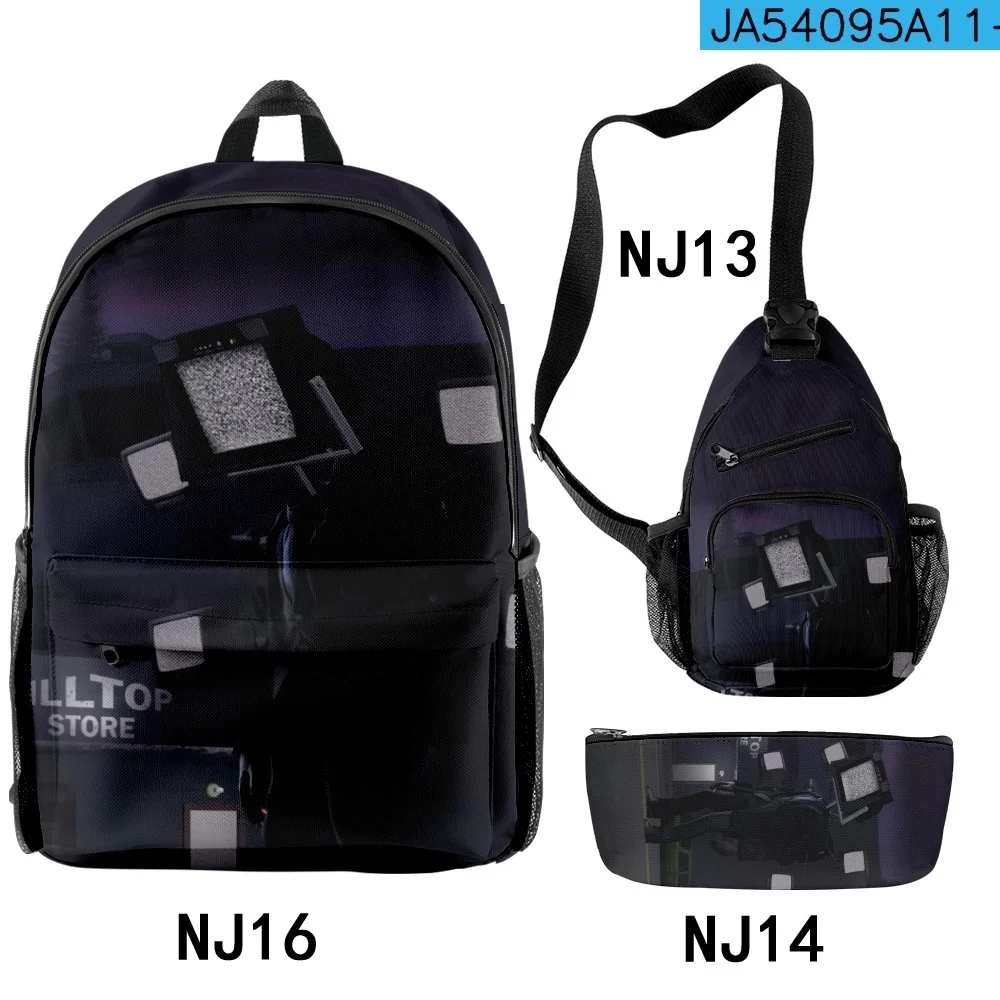 Skibidi Toilet Backpack Shoulder Bag Skibidi Toilet Pencilcase Set Camcorderman Camera Man Speaker Tv Man Cameraman Boss Bag