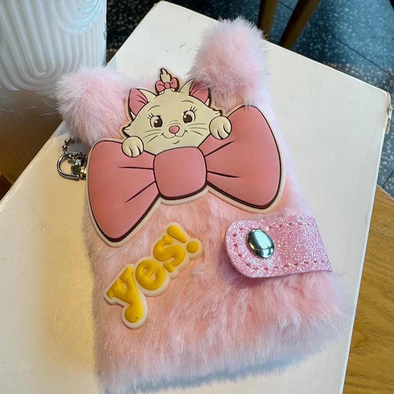 دفتر ملاحظات من القطيفة هدية كتيب ماري كات الوردي الأمريكي، دفتر صوتي إبداعي على شكل قلب الفتاة مقاس 10 × 7 سم #2