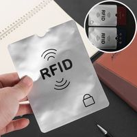 5pcs Anti-theft RFID Card Holder Colorful Aluminium Reader Lock Passport Protector Sleeves Safety Credit Card Sleeves