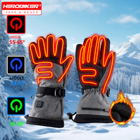 Eletric Heated Gloves Ski Thermal Heat Gloves Winter Motorcycle Heated Gloves Warm Waterproof Rechargeable Heated Thermal Gloves