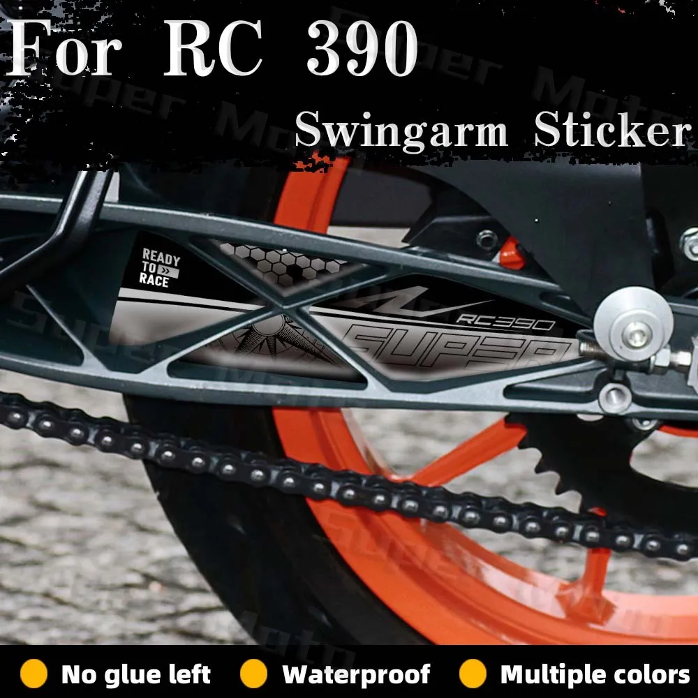 Motorcycle Rear Swingarm Sticker Waterproof Rotating Protection Shaft Accessories PVC Decals For RC390 RC 390 GP rc390 2024-2020
