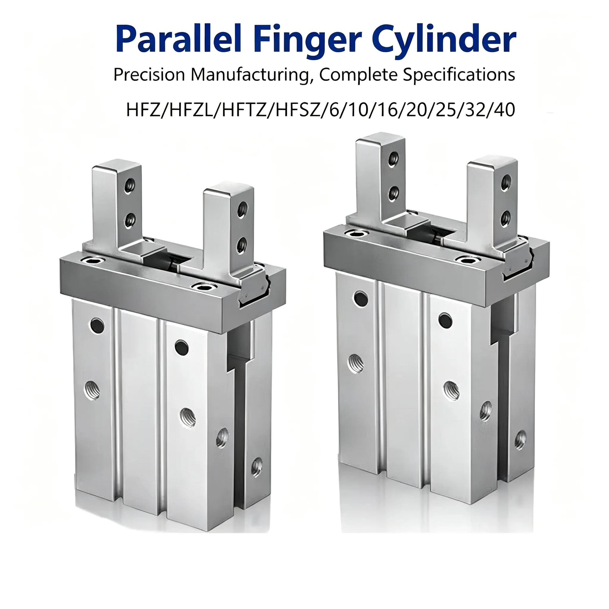 HFZ Parallel Style Pneumatic Air Gripper Double Acting Gripper Cylinder HFZ6 HFZ10 HFZ16 HFZ20 HFZ25 HFZ32 HFZ40