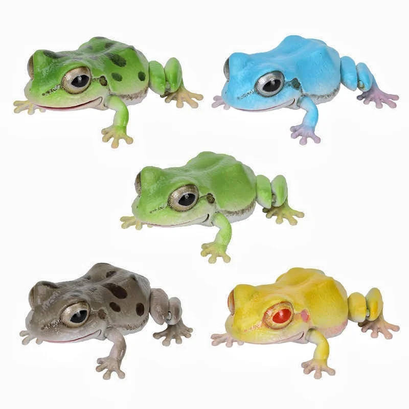 Bandai Gashapon – grande carte biologique originale, grenouille à cornes d'animaux, Lepidobatrachus Llanensis, Simulation, modèle de figurine d'action mobile