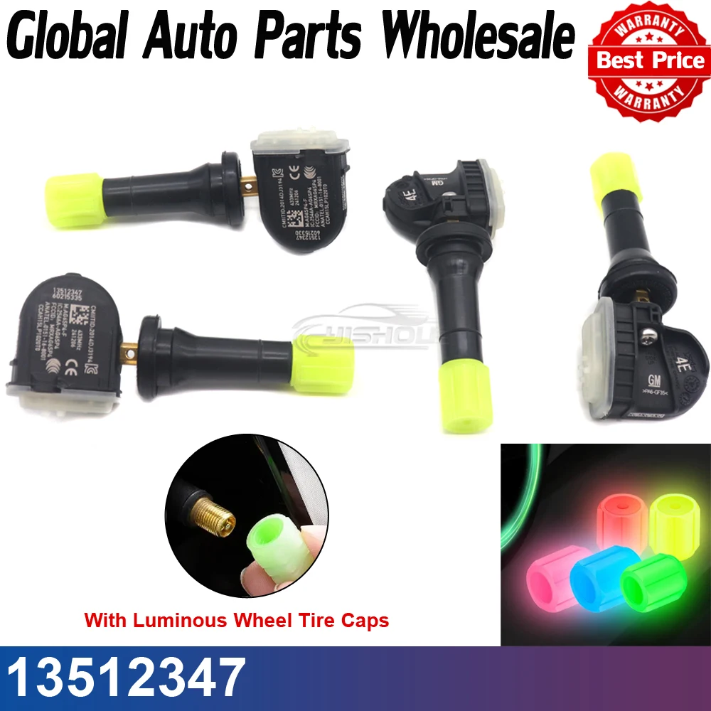 

13512347 Датчик контроля давления в шинах + светящаяся крышка клапана в шинах для Opel Astra K Insignia B Vauxhall Insignia 13540606 13597645