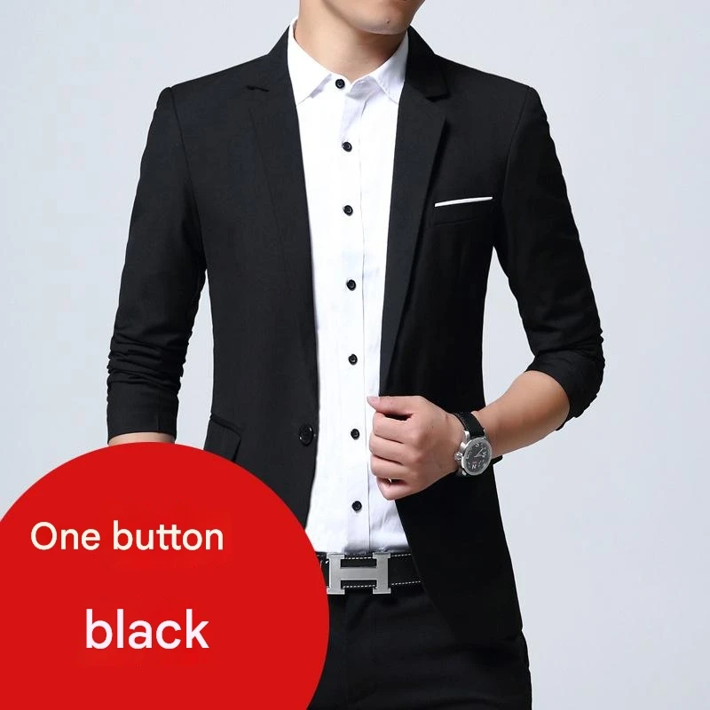 

Suit jackets for men, Korean style, slim-fitting suits, custom banquet dress jackets, groom dress jackets in various colors