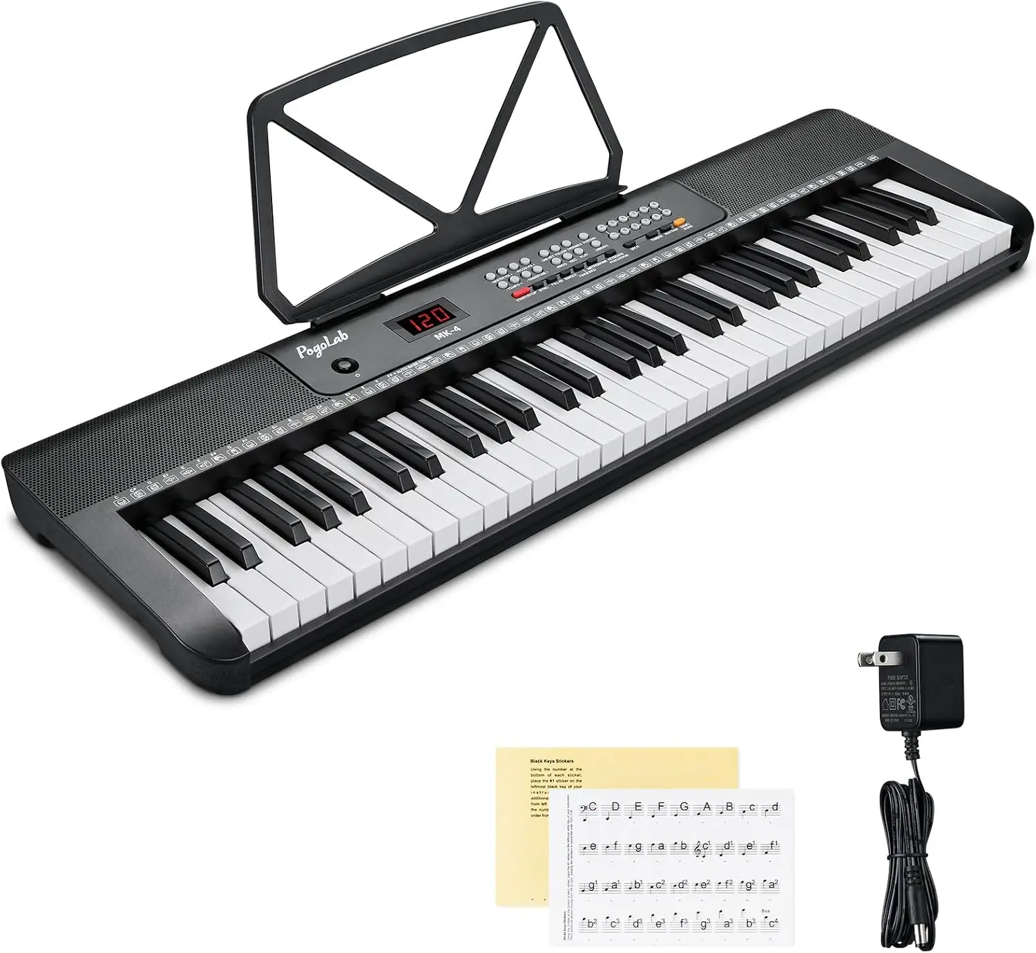 Beginner-Friendly Compact 61-Key Keyboard Piano