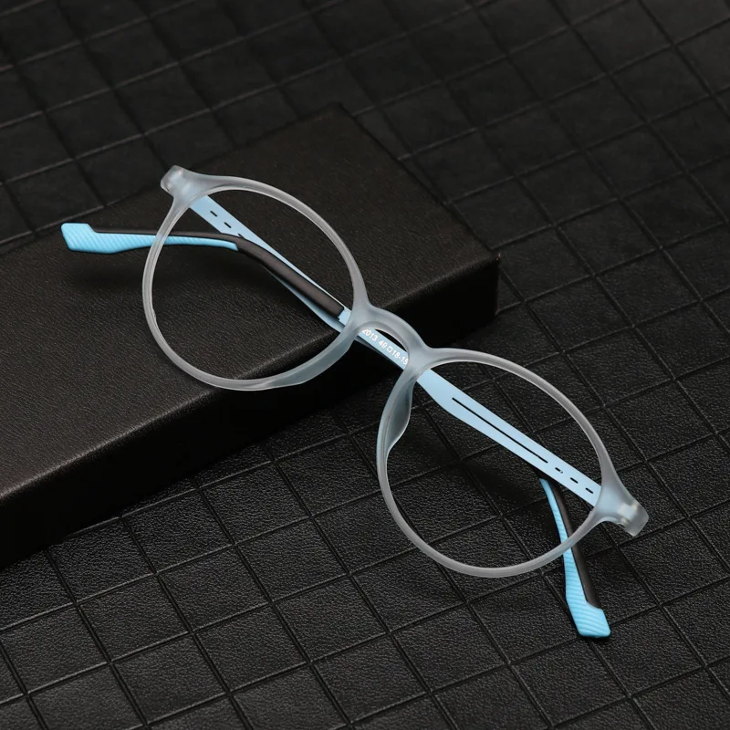 HONKAN Ultralight TR90 Round Anti Blue Light Photochromic Reading Glasses Men Presbyopic Eyeglasses Women Myopia Prescription