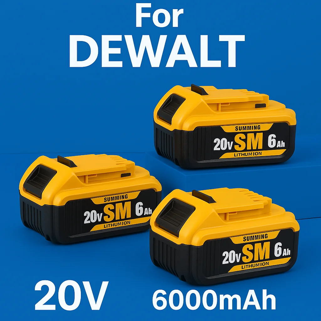 

SUMMING battery for Dewalt 18V/20V ⚡ ✅ power Toolsrechargeable electric tool Accessories Lithium batteriesReplace DCB184