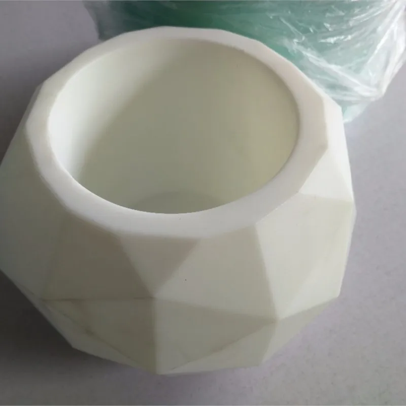 Silicone Concrete Mold Cement Bigger Geodesic Sphere Medium Reusable Candle Mold Concrete Holder Mould Vase Molds S3354B PRZY