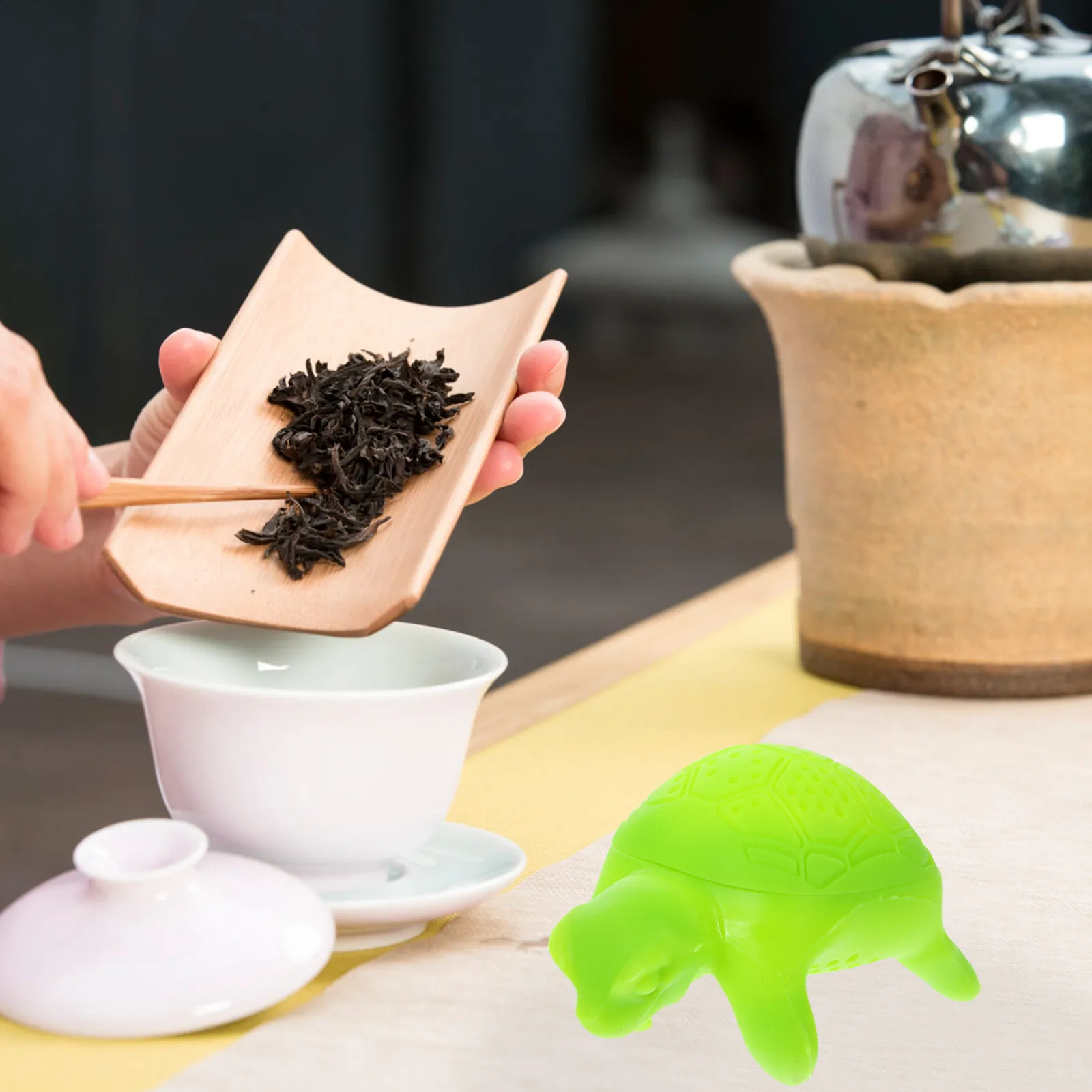 Fun Animal Tea Infuser Loose Leaf Filter Strainer Creative Silicone Sea Turtle Cute