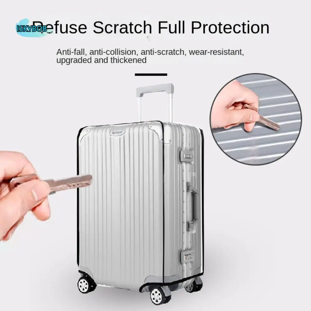 

Thickened 18-30inch Luggage Protector Cover Clear Protective Suitcase Cover Scratchproof Waterproof Dustproof Cover Trolley Case