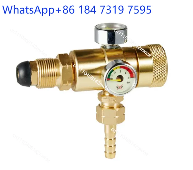 Alloy Mini Oxygen Regulator Oxygen Pressure Reducing Regulators Valve G5/8 Oxygen Pressure Reducer Anti Fall Welding Gas Meter