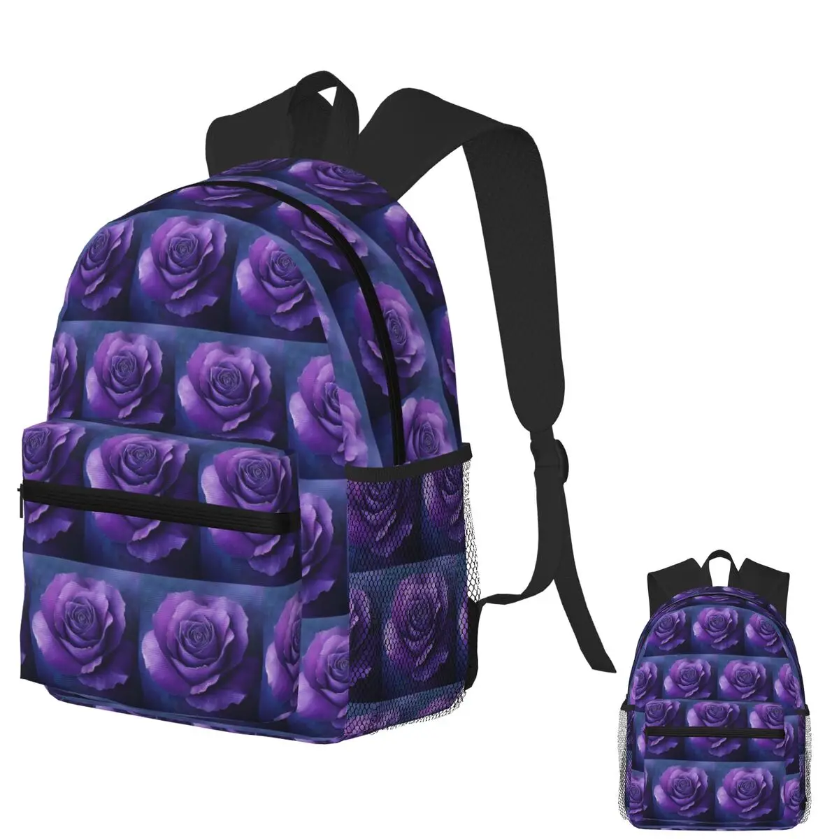 

Minimalistic Romantic Feline Summer Rose For Diy Home Decor Student Backpack School Bag Hiking Daypack Bookbag Shoulder Bags