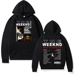 TheWeeknd New Print Hoodies He Weeknd Album Hurry Up Tomorrow Sweatshirt Hip Hop Rock Pullovers Autumn/Winter Unisex Streetwear