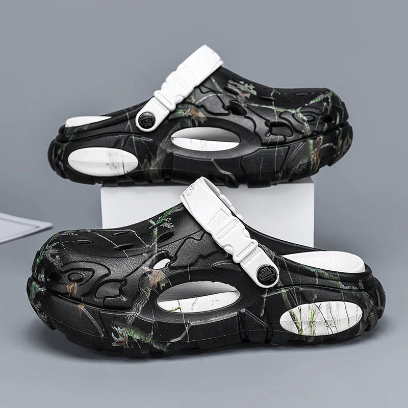 Plus Size47 48 Men Clogs Sandals Summer Outdoor Garden Clogs Hole Shoes Male Casual Shoes Water Shoes Comfort Home Soft Slippers view 2