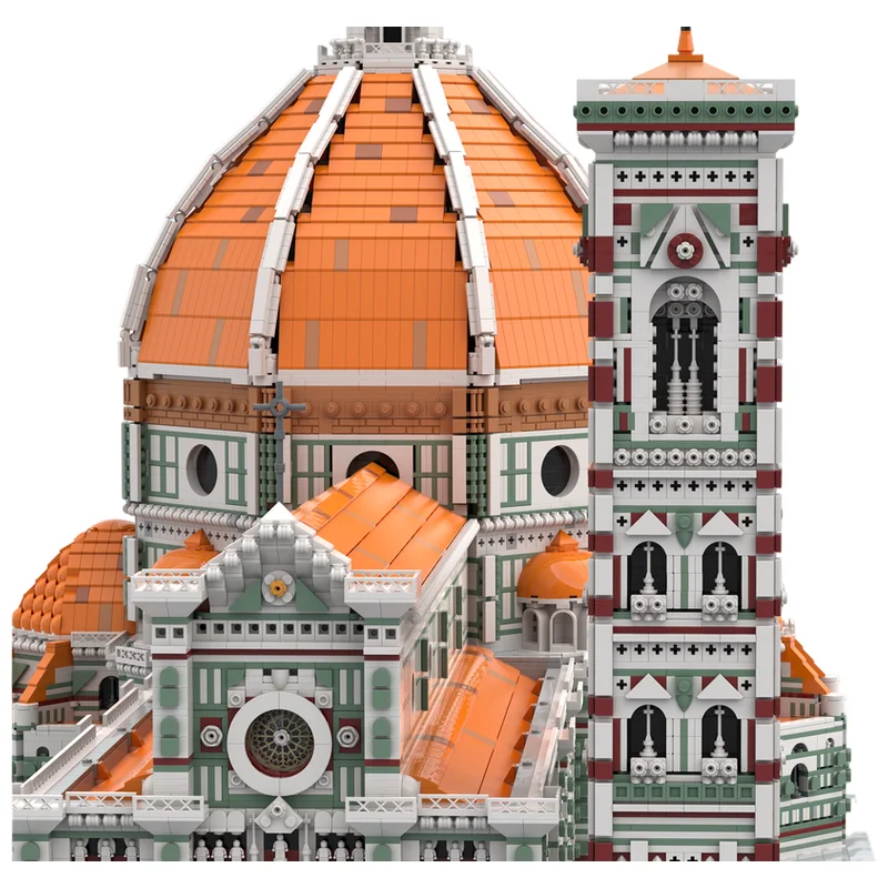 Florence Cathedral Landmark MOC Building Blocks Renaissance Landmark Display Model DIY Assembly Brick Set Desktop Collectible