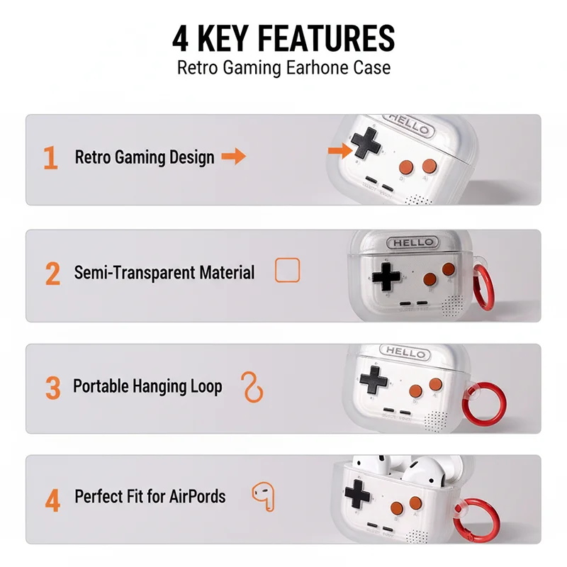 حافظة وحدة التحكم في الألعاب لأجهزة Apple Airpods Pro 3 1st 2nd 3rd غطاء الجيل لـ Airpods 4 2 Gen New Air Pods غطاء حماية