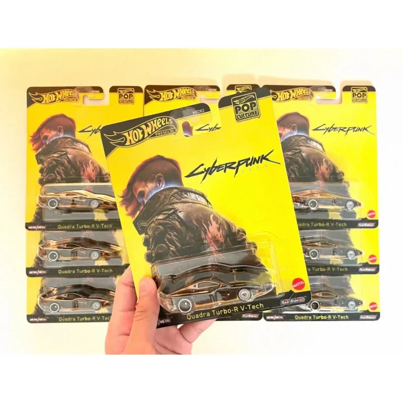 

Original Hot Wheels HXD63 Pop Culture Series Cyberpunk 2077 Airwolf Christmas Eve Horror Car Model Collection Toys Car Model