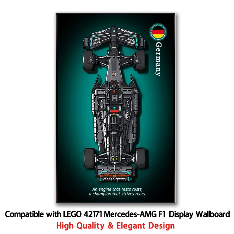 

NEW Display Wallboard Compatible with LEGO 42171 Mercedes-AMG F1 building block car model Wall Mount Display box Photo Frame