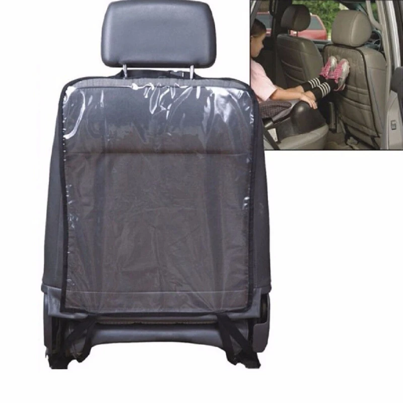 2Pcs/set Car Seat Back Protector Cover Clear Anti Kick Mats Upholstery Dirty Shoes Waterproof Seat Anti Child Kick Covers