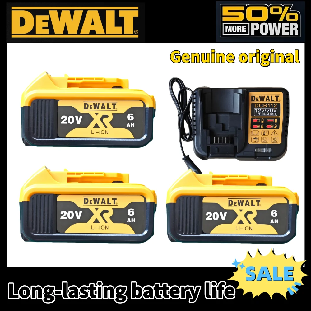 NEW Original DeWalt 20V/60V 2ah-5AH-6AH-9Ah Battery Power Tool Replacement For DCB184 DCB181 DCB609 DCB200 18v Battery