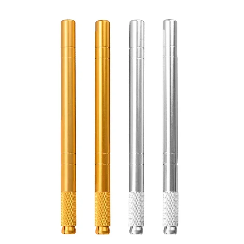 5/10pcs Makeup Embroidered Eyebrow Tattoo Pen Tebori Microblading Pen Flex Needle Lock-Pin Manual Pen Eyebrow Body Tool