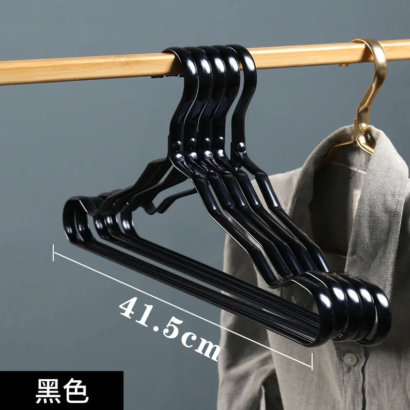 10Pcs Clothing Hangers Metal Clothes Hngers Anti-slip Aluminium Alloy Drying Rack Wardrobe Space Saver Coat Hanger Storage Rack