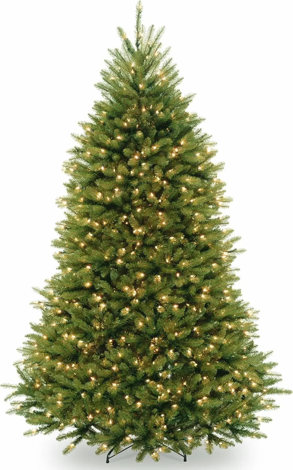 Pre-Lit Artificial Christmas Tree | Includes Pre-Strung White Lights, Powerconnect And Stand | Dunhill Fir - 7.5 Ft