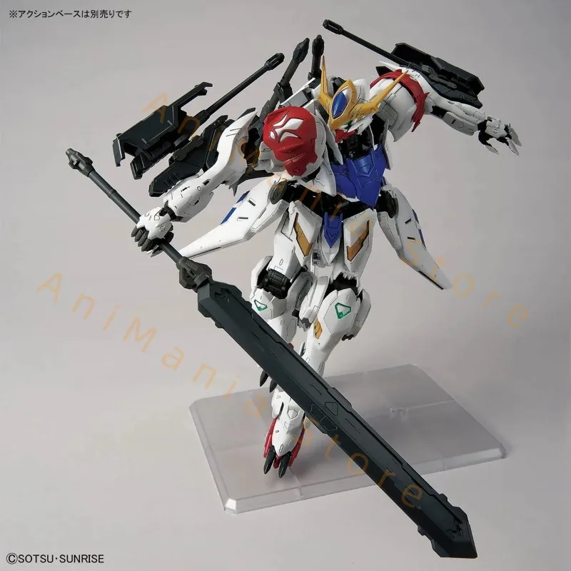 بانداي الأصلي MG IBO ASW-G-08 GUNDAM BARBATOS LUPUS عمل شخصيات كرتونية التجمع نموذج جمع هدية لعب الاطفال #4