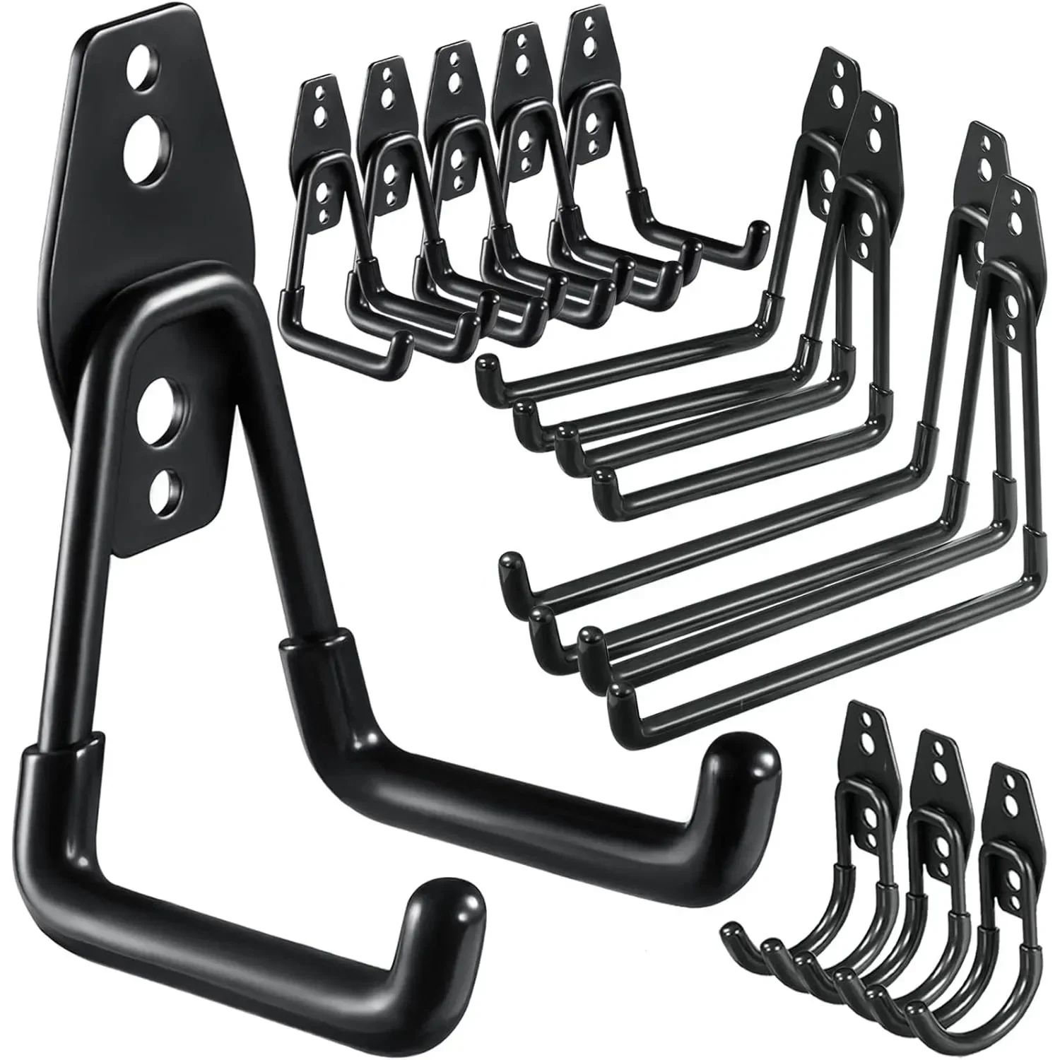 5 Pack Garage Hooks Heavy Duty,Utility Steel Garage Storage Hooks,Wall Mount Garage Hanger&Organizer for Organizing Power Tools