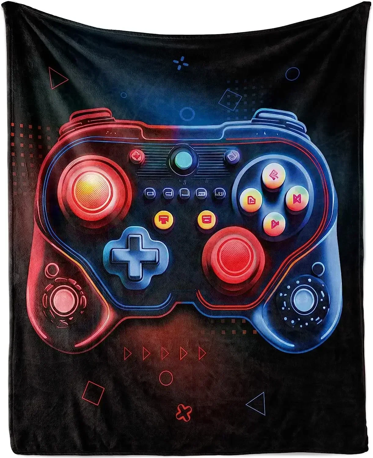 

3d Print Gamer baby blanket For Boys Flannel Fleece Gaming super comfortable babes carpet For Teens Video Game Themed Swaddling