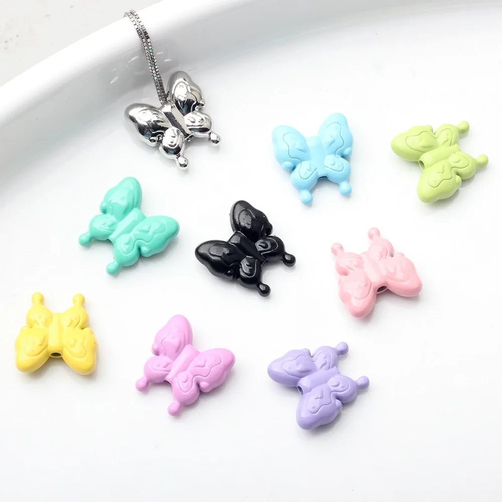 10pcs Alloy Charms Mini Animal Butterfly Shape Pendant For Earring Necklace Bracelet Jewelry DIY Handmade Ornaments Accessories