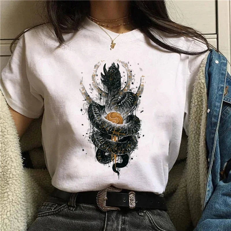 

Women's New Print Cute Watercolor Fashion Retro Women's T-Shirt Cartoon Top Print Women's Cartoon Pattern Japanese T-Shirt.