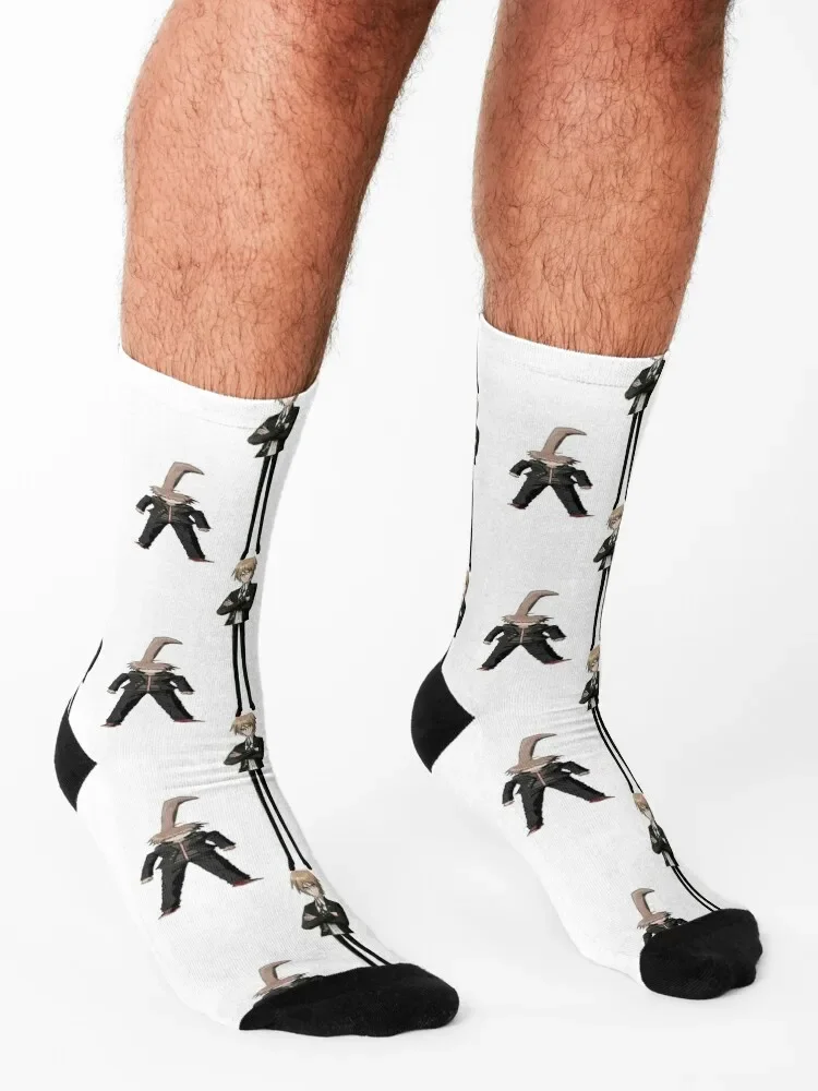 Calcetines deportivos personalizados para hombre y mujer, calcetín divertido con imagen de danganronpa