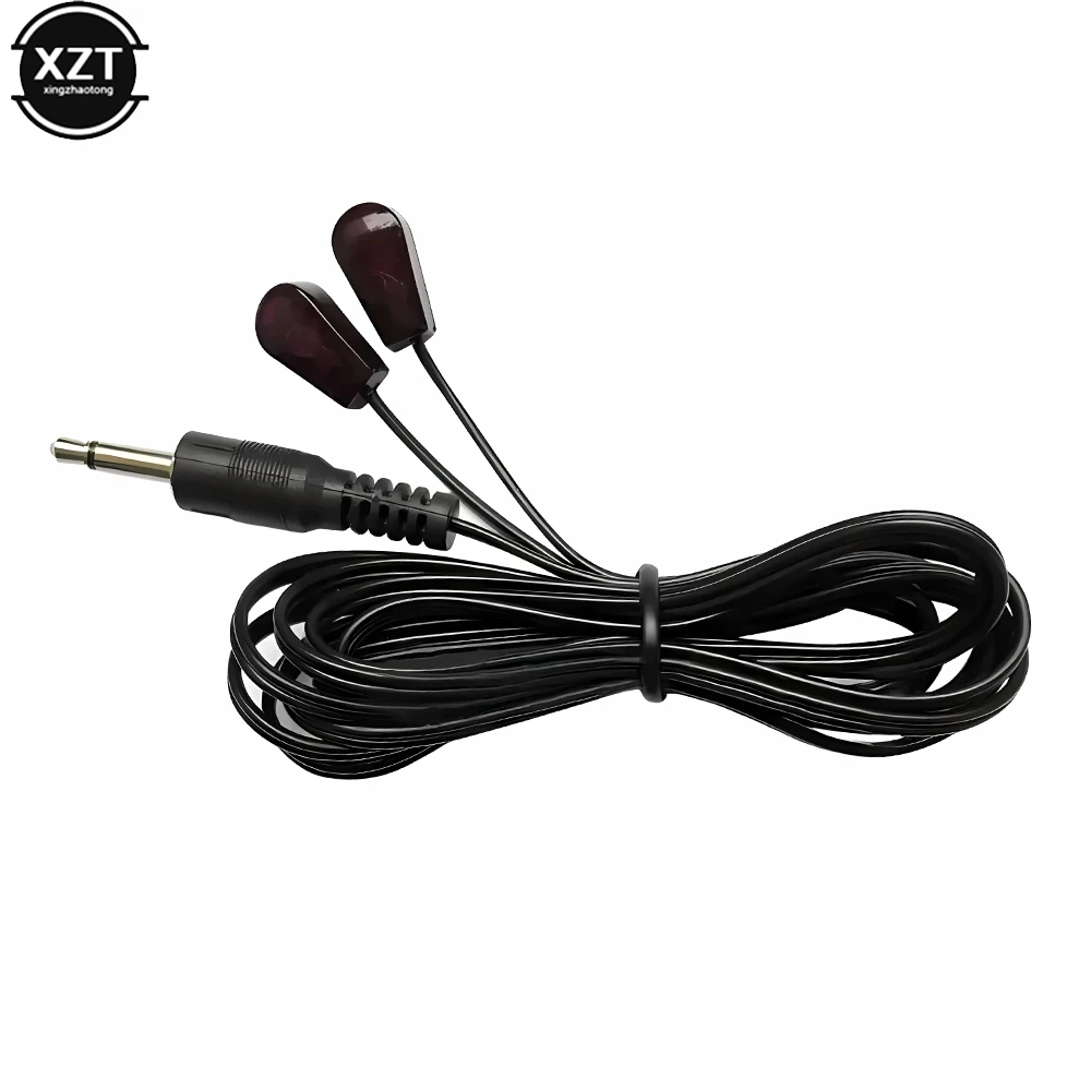 أحدث 1 قطعة 3M المزدوج الأشعة تحت الحمراء (IR) باعث تمديد كابل مع 3.5 مللي متر جاك التوصيل ل Xbox TV Set STB/DVD/DVR/PV