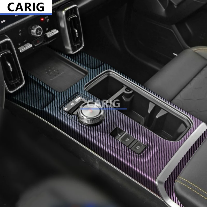 For HAVAL DARGO 21-22 Gear Panel Sticker Modified Carbon Fiber Interior Car Protective Film Accessories Modification