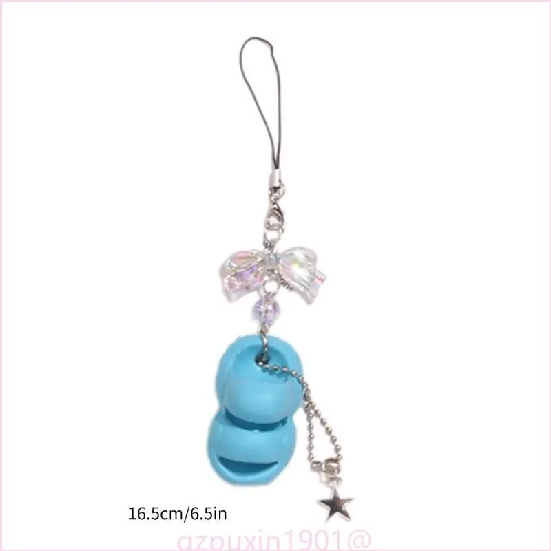 57qa Charme Schlüsselbund Neuheit Keyring Acryl Bowknot Bag Accessoire Telefonkette – Detail 6