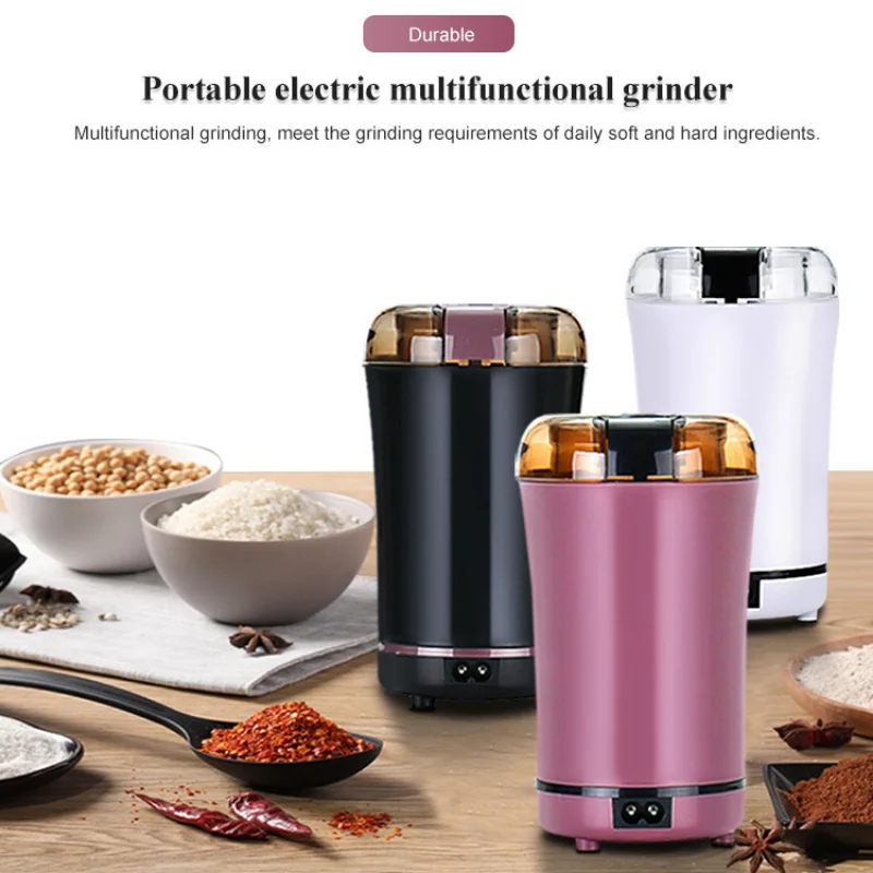 Mini Coffee Bean Grinder Multi-function Household Grain Dry Mill Portable Spice Electric Crusher practical and convenient