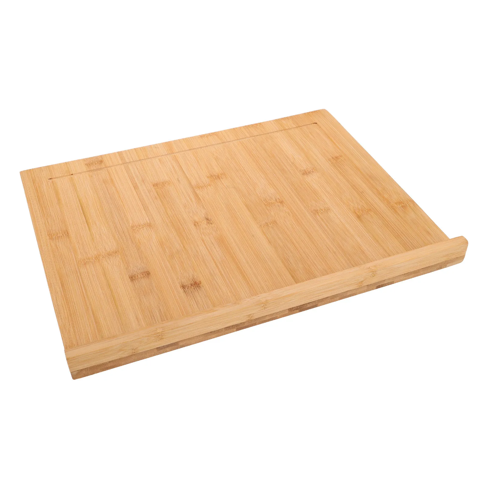Natural Bamboo Extra Large Cutting Board Sink-Compatible Chopping Board Beige Durable Board For Kitchen Meal And Cooking Tasks