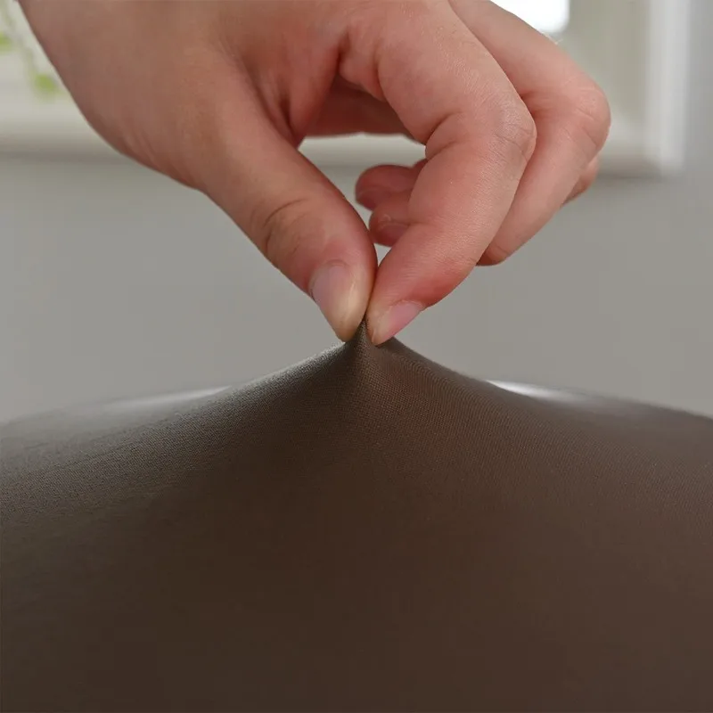 Waterproof and oil-proof PU leather chair cover for home use, round stool chair cover, thickened non-slip elastic over