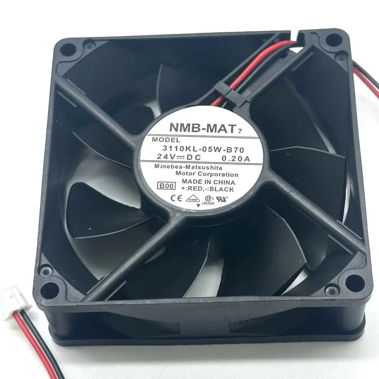 NMB-MAT 3110KL-05W-B70 B00 DC 24V 0.20A 80x80x25mm Server Cooling Fan