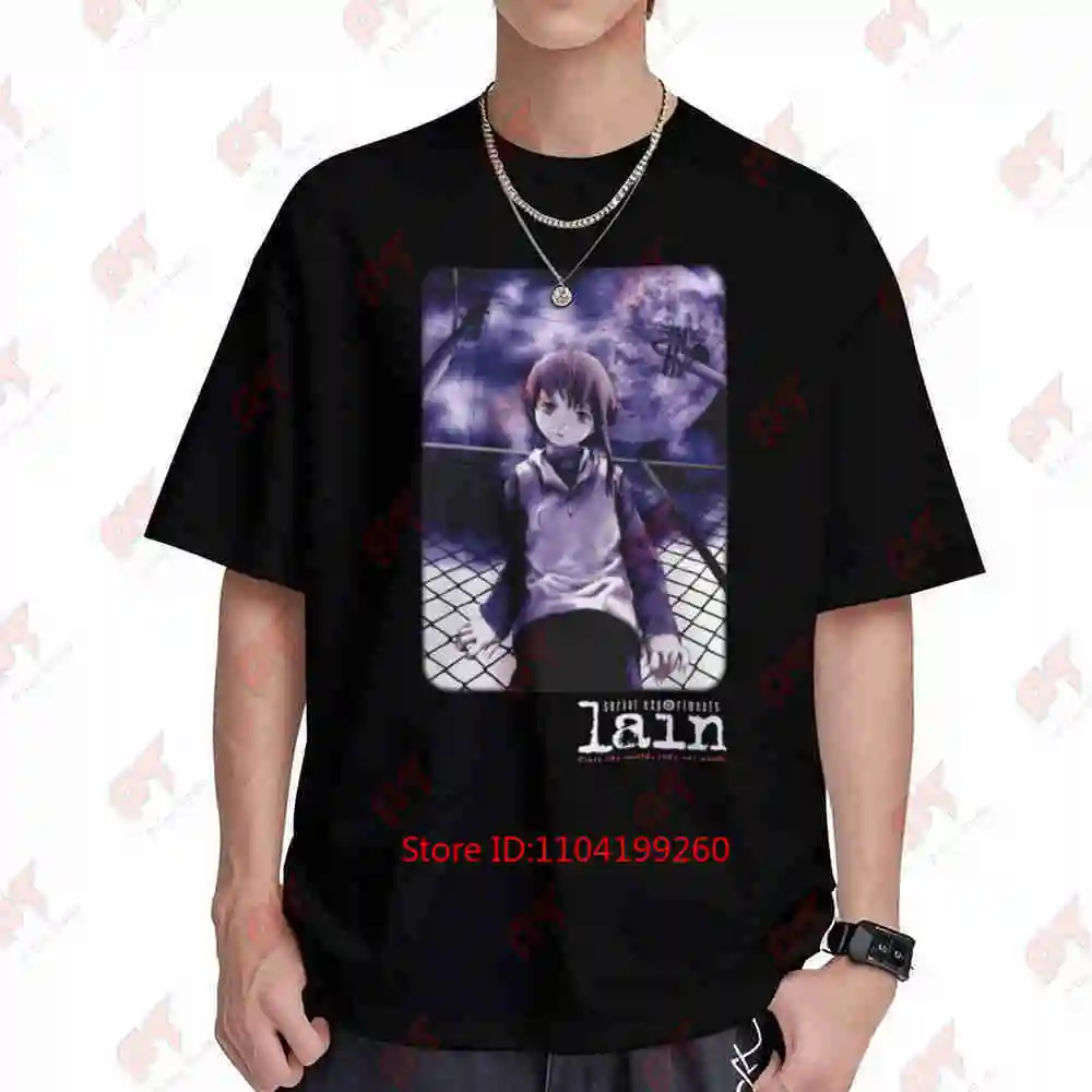 Serial Experiments Lain Short Sleeve Tee 100% Cotton T-Shirt