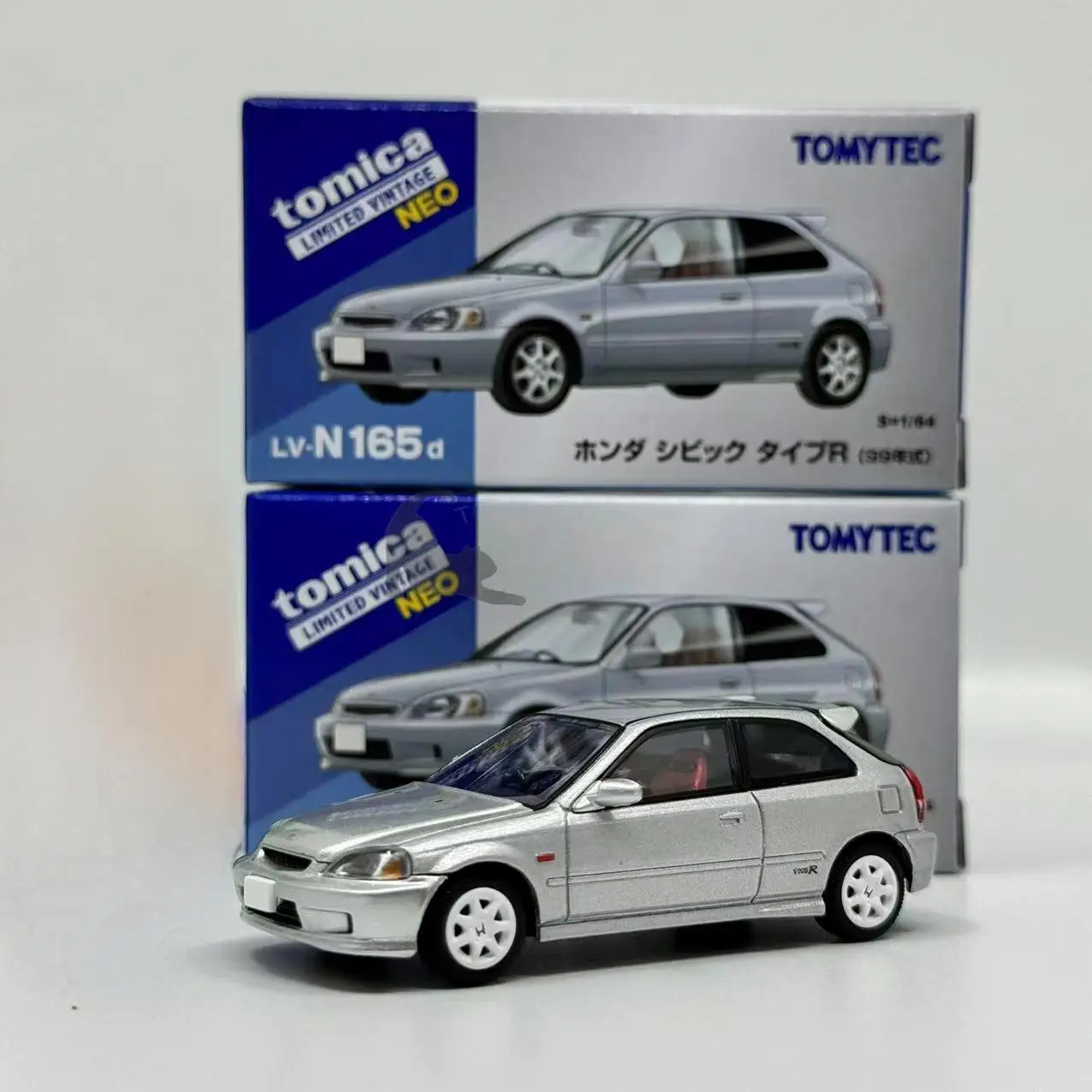 2406 Tomytec Tomica TLV 1/64 LV-N165d civic type R Silver Die-cast Alloy Car Model Collection Display Gift