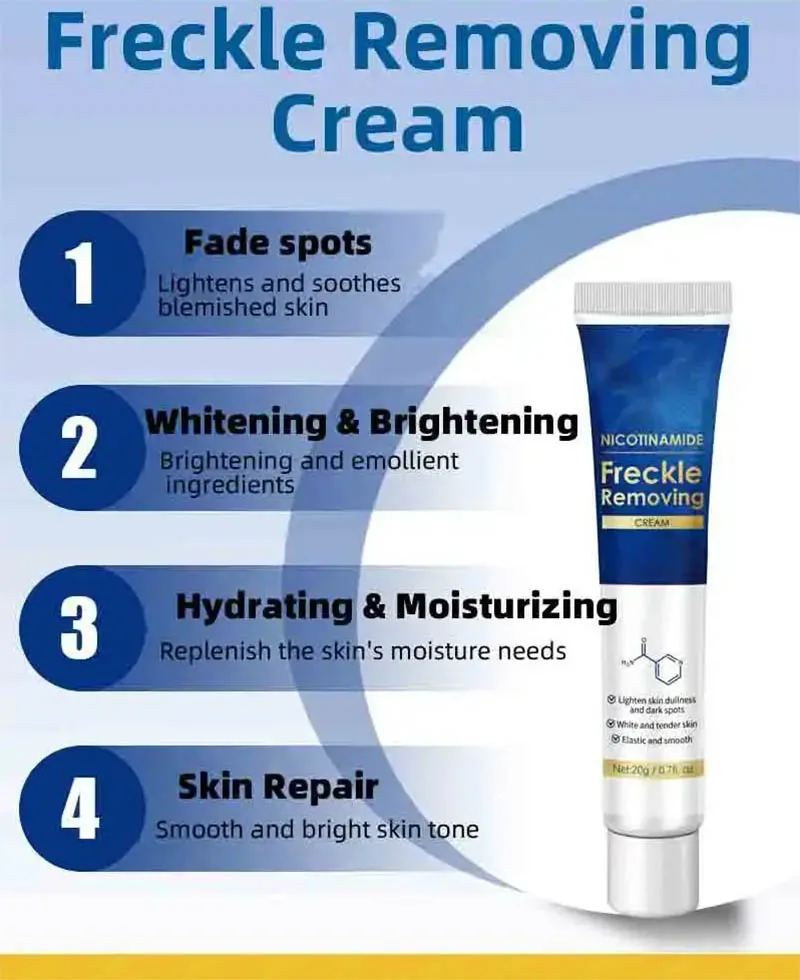 Freckle Removing Cream Blemish Reduces Chloasma Age Spots Dark Spot Sun Spots Lightening Face Cream Korean Skin Care