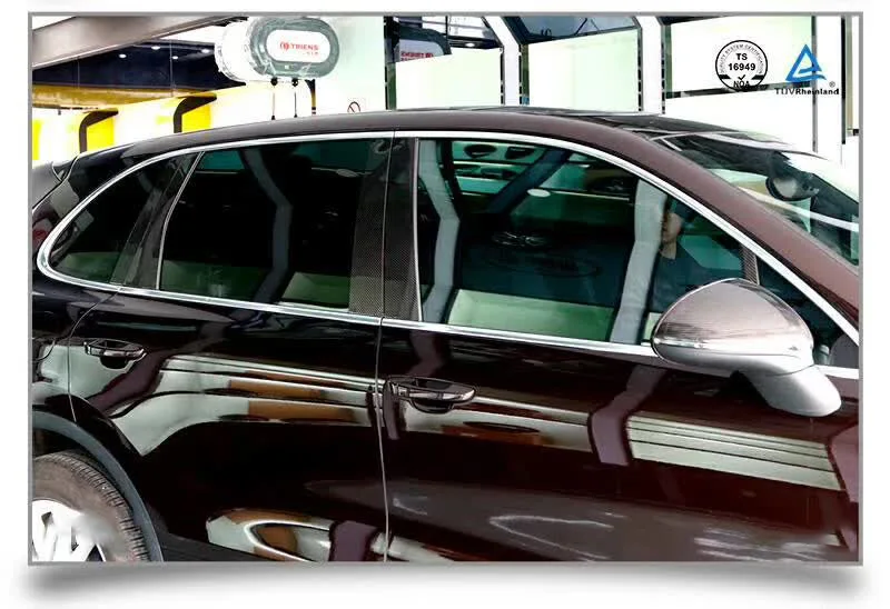 

For Porsche Cayenne Dry carbon fiber mid-column exterior modification, window B-pillar C-pillar trim modification