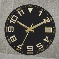 Datejust NH35 Dial Hands 28.5MM Watch Faces Pointers Green Luminous Parts for NH36 Movement Replacements Mod Repair Tools