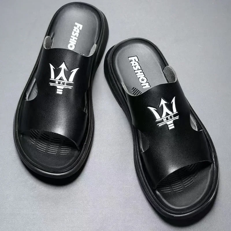 Lisapie men slippers luxury brand designer High-end Summer Casual Outdoor slides Non-slip Thick-soled Beach Fashion Sandals