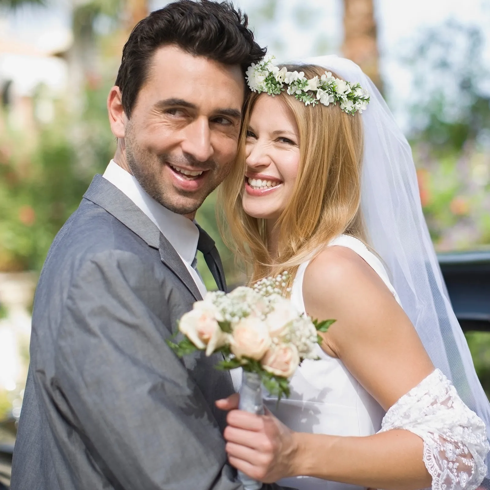 

Элегантная легкая регулируемая повязка для волос с цветами розы, аксессуар для свадеб, невест, подружек невест, девочек-цветочниц, выпускных вечеров