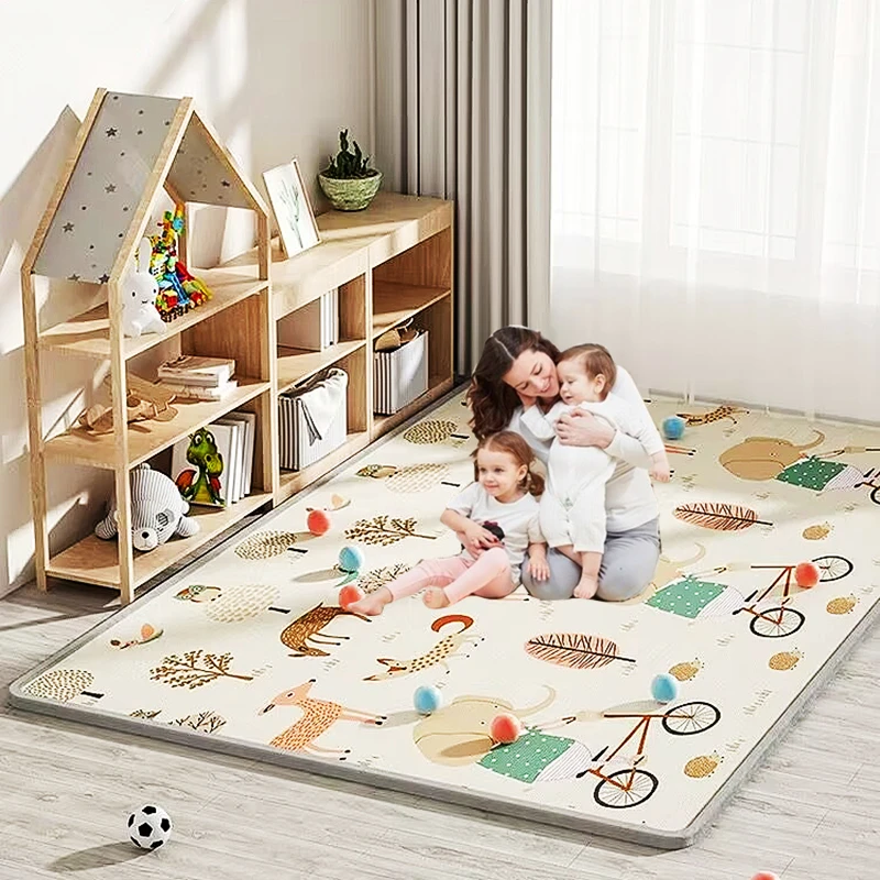 Baby Play Mats Waterproof XPE Soft Floor Playmat Foldable Crawling Carpet Kid Game Activity Rug Folding Blanket Educational Toys